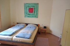 Schlafzimmer Fewo im Erdgeschoss